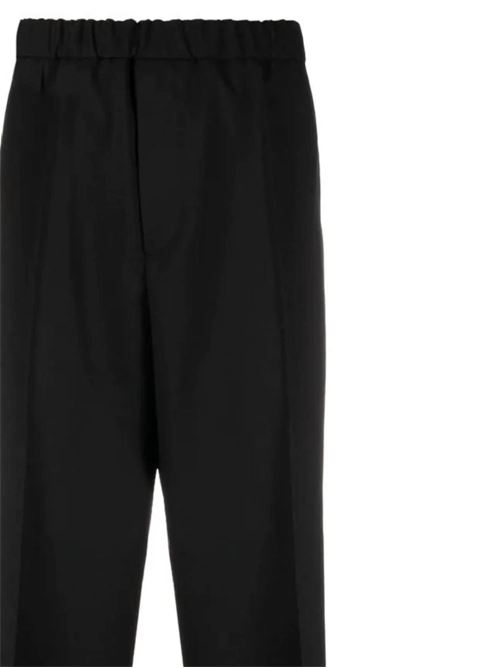 Pantaloni in gabardine nera Jil Sander | J21KA0012J45218001